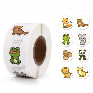 Логотип «Наклейка "Лесные звери" d=2,5 см, 1 шт. на выбор»