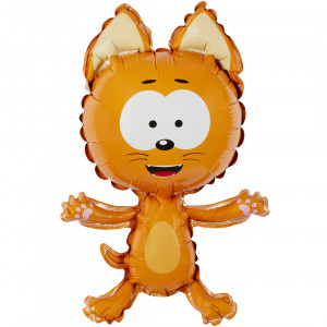 Логотип «Шар с клапаном (17''/43 см) Мини-фигура, Котенок Котэ, 5 шт. в уп.»