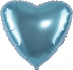 Логотип «Шар (19''/48 см) Сердце, Сизый, Бохо, 1 шт.»