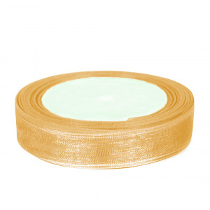 Логотип «Лента органза (2,5 см*22,85 м) Золото, 1 шт.»