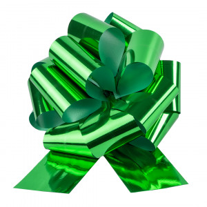 Логотип «Бант Шар, Зеленый, Металлик, 21 см, 1 шт. в упак.»