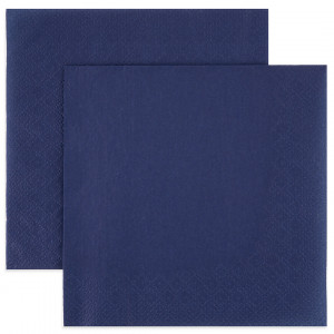 Логотип «Сервировочные салфетки, Однотонные, Синий, 33*33 см, 20 шт.»