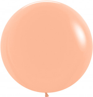 Логотип «Шар (24''/61 см), Персиковый (060), пастель, 3 шт.»