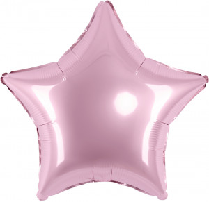 Логотип «Шар (9''/23 см) Мини-звезда, Розовый, Макарунс, 1 шт.»