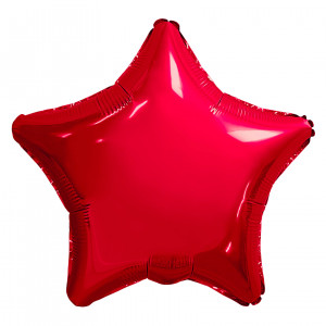 Логотип «Шар (30''/76 см) Звезда, Красный, 1 шт. в уп.»