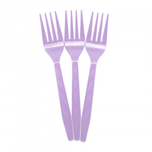 Логотип «Вилки, Сиреневый, 15 см, 10 шт. в упак.»
