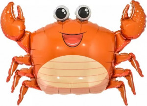 Логотип «Шар с клапаном (13''/33 см) Мини-фигура, Джесси, Морской краб, 1 шт.»