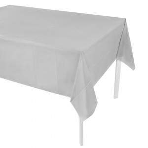 Логотип «Скатерть одноразовая, Мастхэв, Серебро, 137*274 см, 1 шт.»