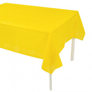 Логотип «Скатерть одноразовая, Мастхэв, Желтый, 137*274 см, 1 шт.»