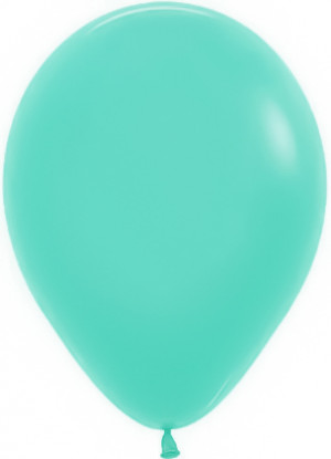 Логотип «Шар (12''/30 см), Аквамарин (037), пастель, 50 шт.»