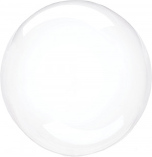 Логотип «Шар (24''/61 см) Сфера, Deco Bubble (синяя упаковка), Прозрачный, Кристалл, 10 шт. в уп.»